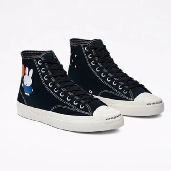 Rare miffy converse x pop trading street wear jp pro jack Purcell 8.5 10 - Picture 2 of 7